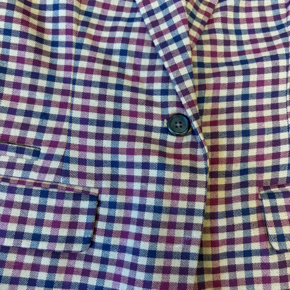 Merona Multicolor Checkered Women's Blazer - Picture 3 of 7
